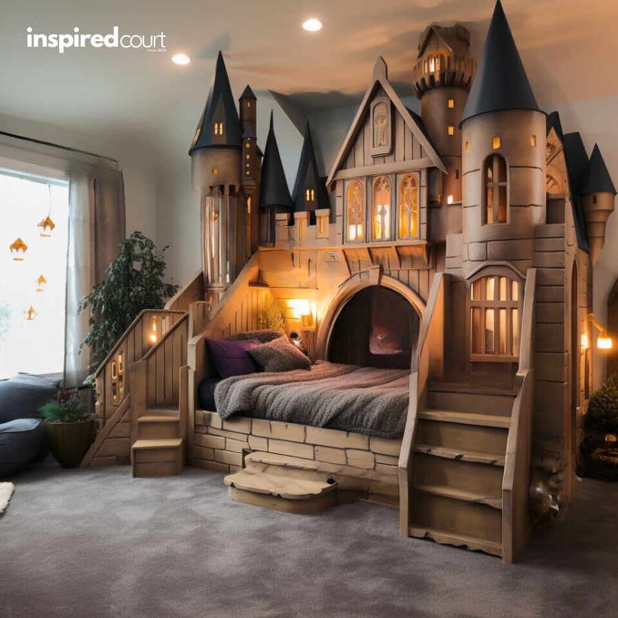 This Enchanting Hogwarts Bunk Bed for Kids Bring the Wizarding World Home