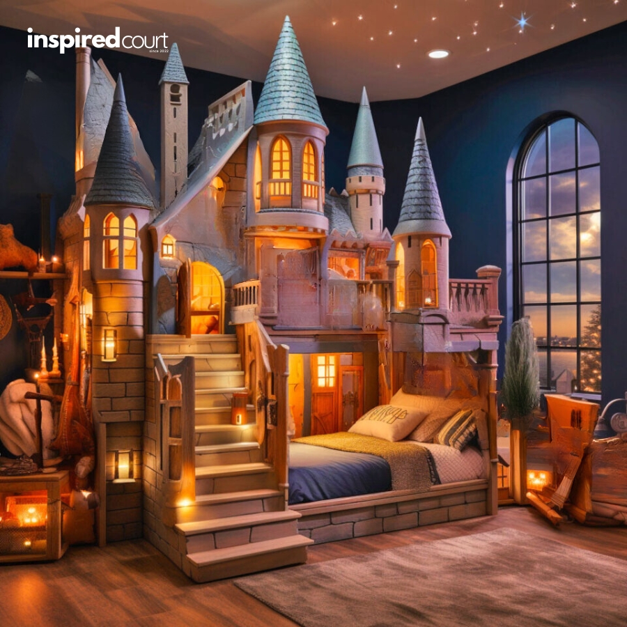 This Enchanting Hogwarts Bunk Bed for Kids Bring the Wizarding World Home