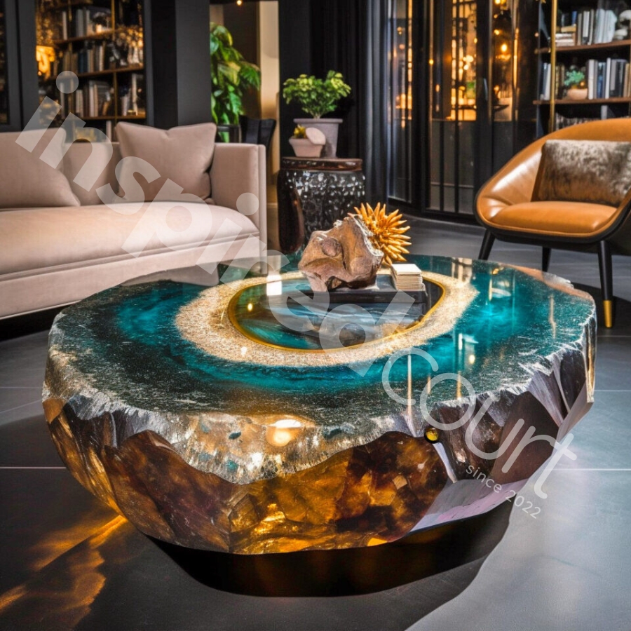 The Stunning Appeal of Giant Geode Coffee Tables: A Marvel of Heft and Beauty