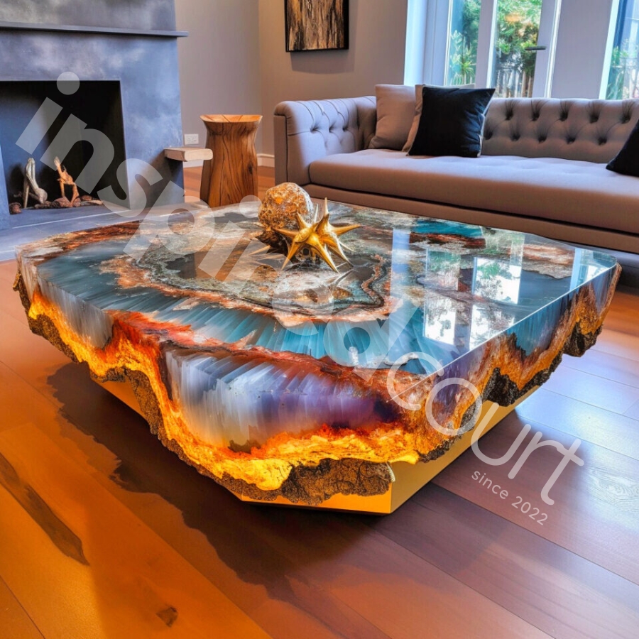 The Stunning Appeal of Giant Geode Coffee Tables: A Marvel of Heft and Beauty