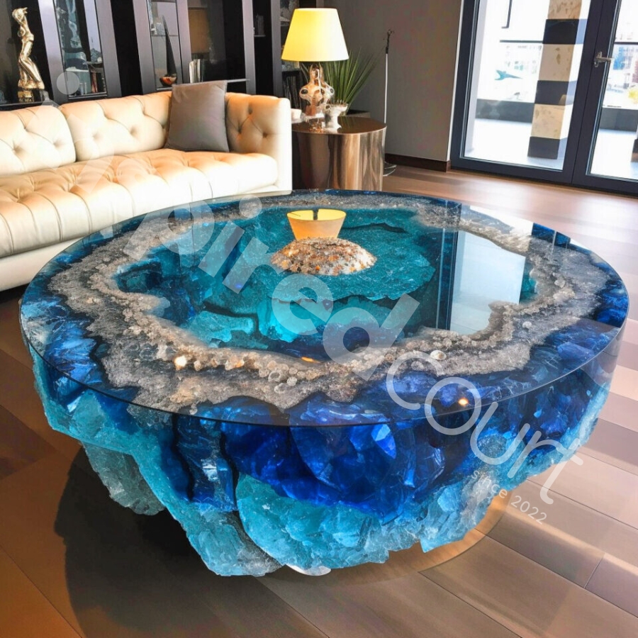 The Stunning Appeal of Giant Geode Coffee Tables: A Marvel of Heft and Beauty