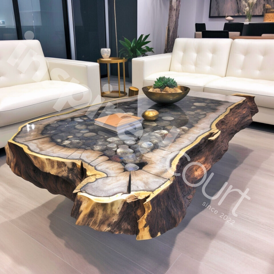 The Stunning Appeal of Giant Geode Coffee Tables: A Marvel of Heft and Beauty