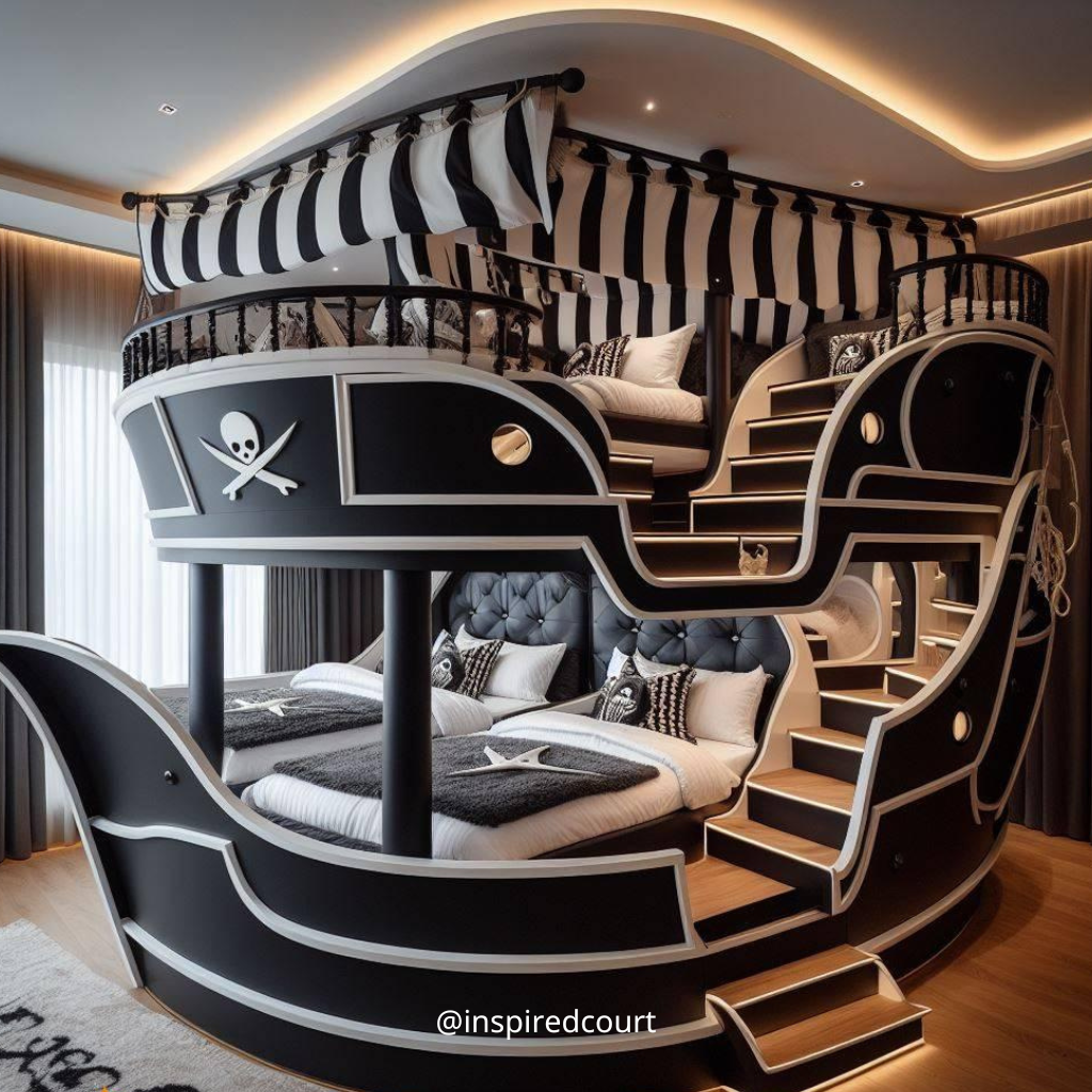 Pirate Ship Bunk Bed: Transform Your Child's Room into a World of Adventure