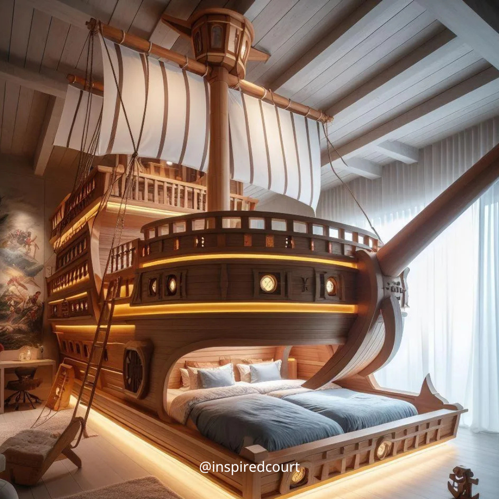 Pirate Ship Bunk Bed: Transform Your Child's Room into a World of Adventure