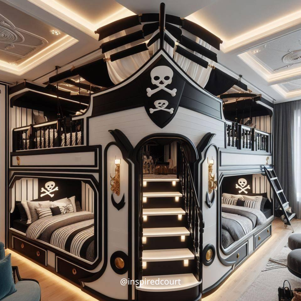 Pirate Ship Bunk Bed: Transform Your Child's Room into a World of Adventure