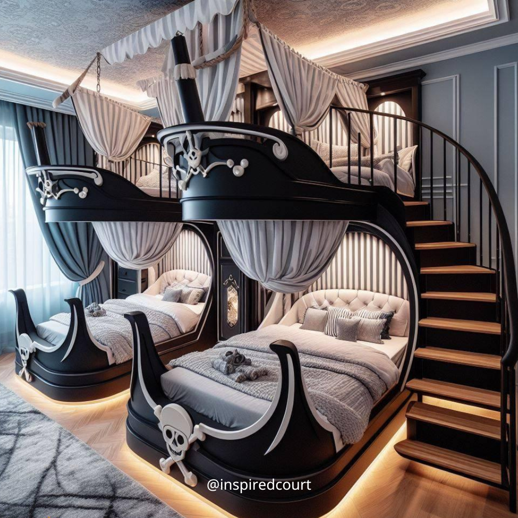 Pirate Ship Bunk Bed: Transform Your Child's Room into a World of Adventure
