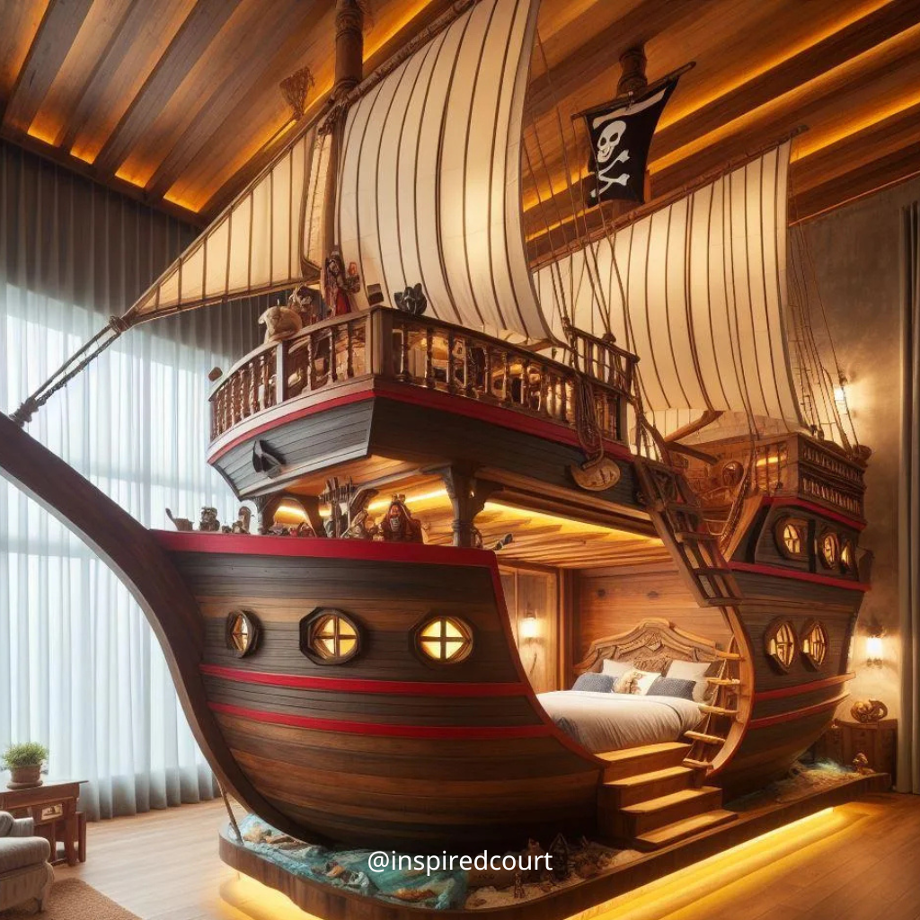 Pirate Ship Bunk Bed: Transform Your Child's Room into a World of Adventure