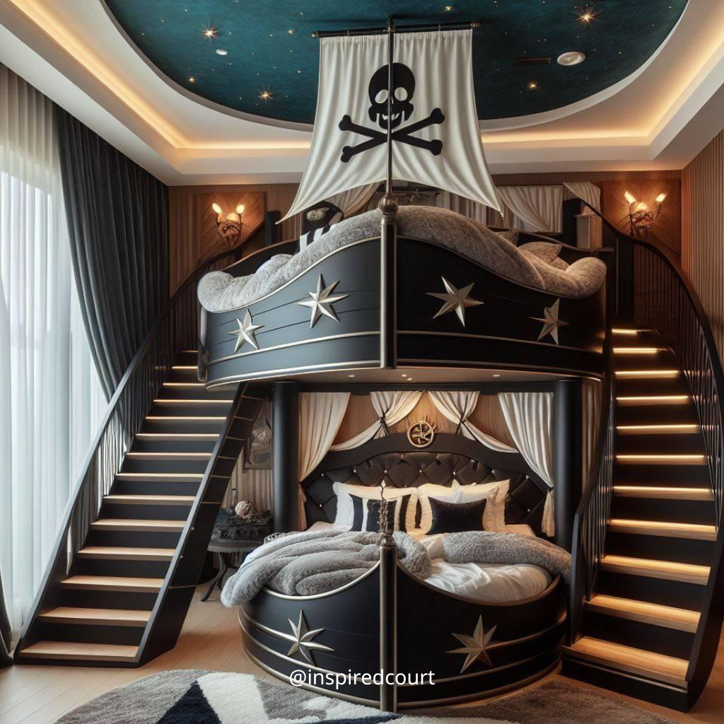 Pirate Ship Bunk Bed: Transform Your Child's Room into a World of Adventure