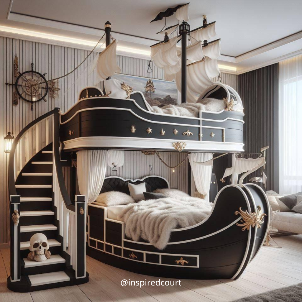 Pirate Ship Bunk Bed: Transform Your Child's Room into a World of Adventure