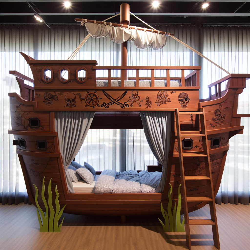 Pirate Ship Bunk Bed: Transform Your Child's Room into a World of Adventure