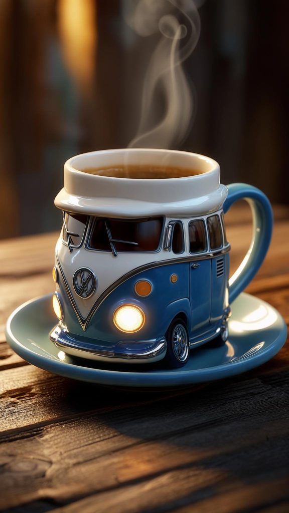 Volkswagen Bus Shaped Coffee Mug