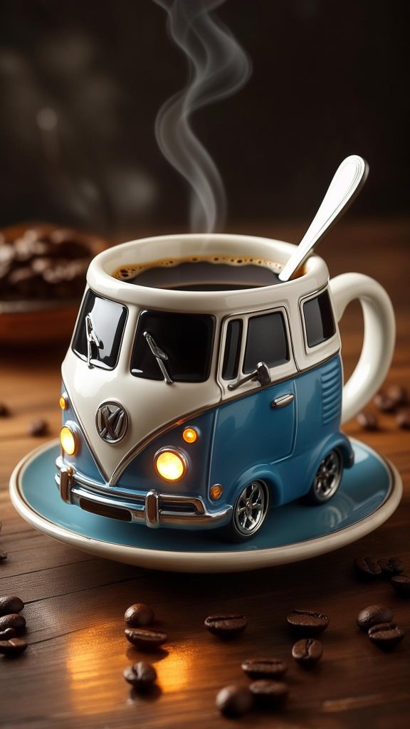 Volkswagen Bus Shaped Coffee Mug