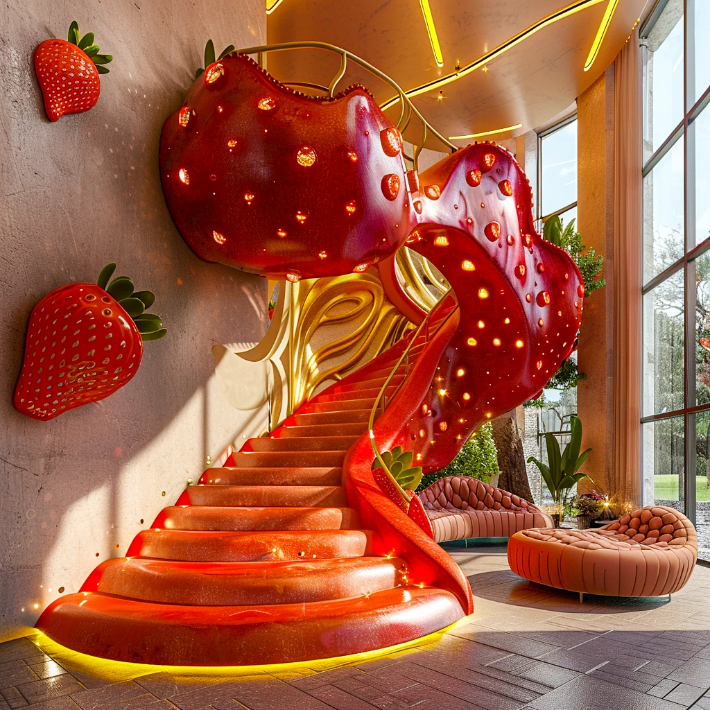 Fruit Staircases: Elevate Your Space with Juicy, Playful Design