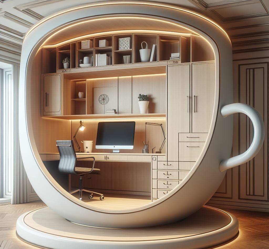 Whimsical Workspaces: The Enchanting World of TeaCup Shaped Desks