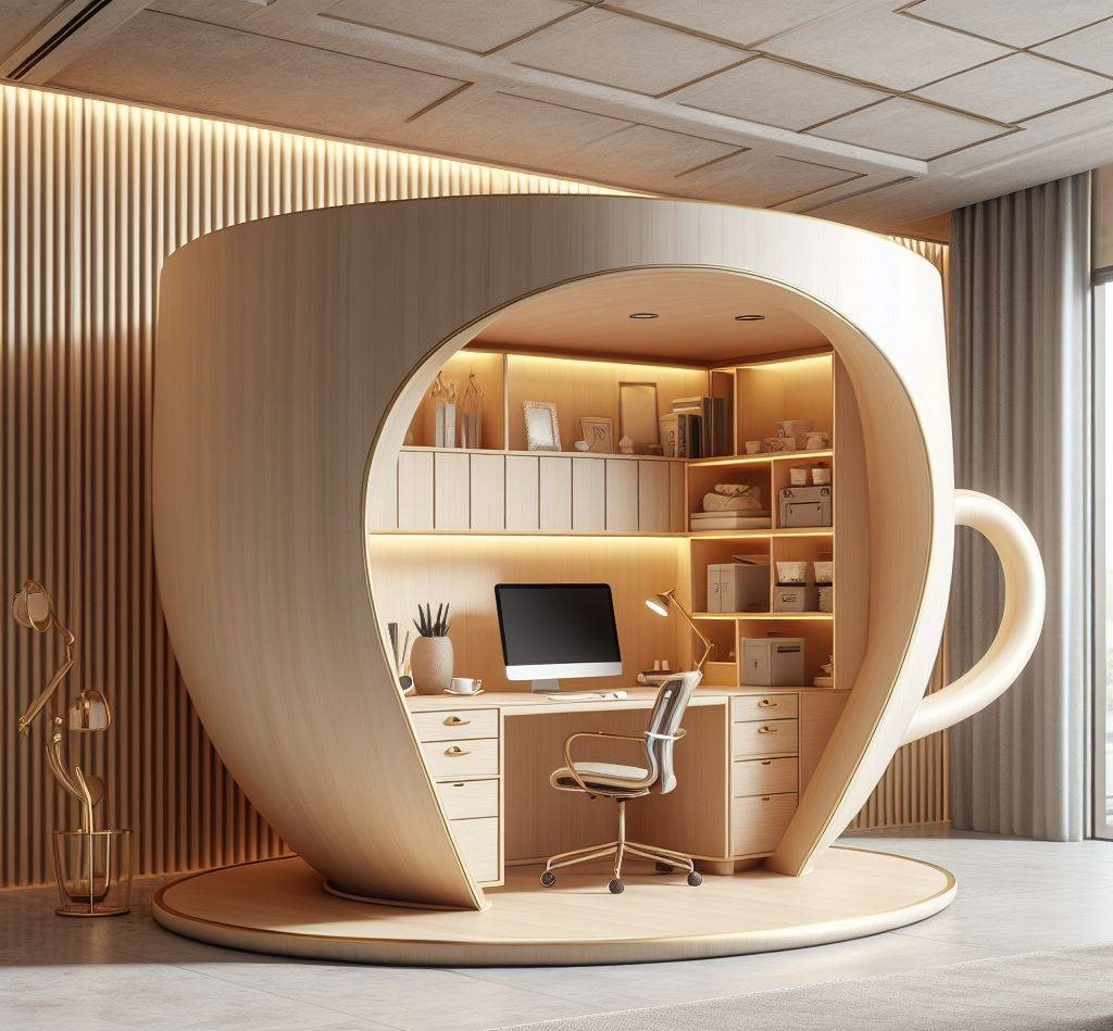 Whimsical Workspaces: The Enchanting World of TeaCup Shaped Desks