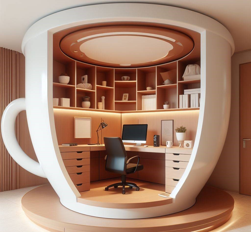 Whimsical Workspaces: The Enchanting World of TeaCup Shaped Desks