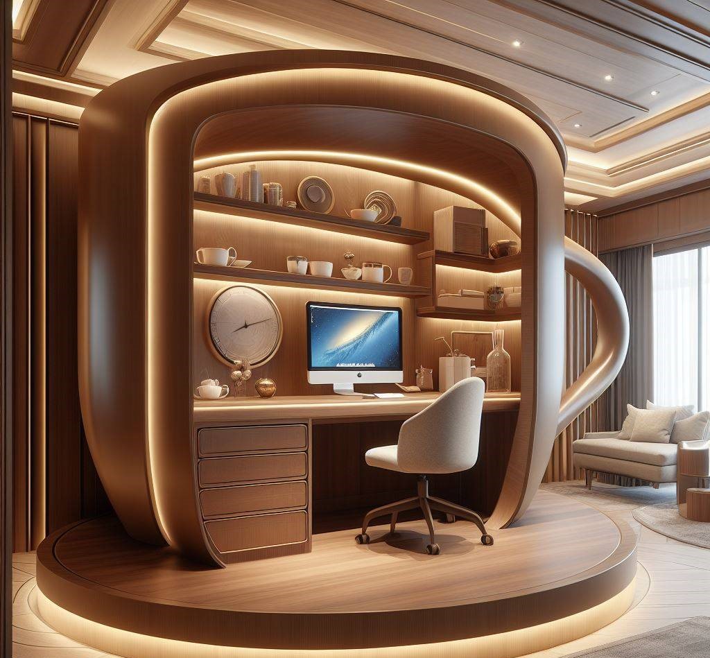 Whimsical Workspaces: The Enchanting World of TeaCup Shaped Desks