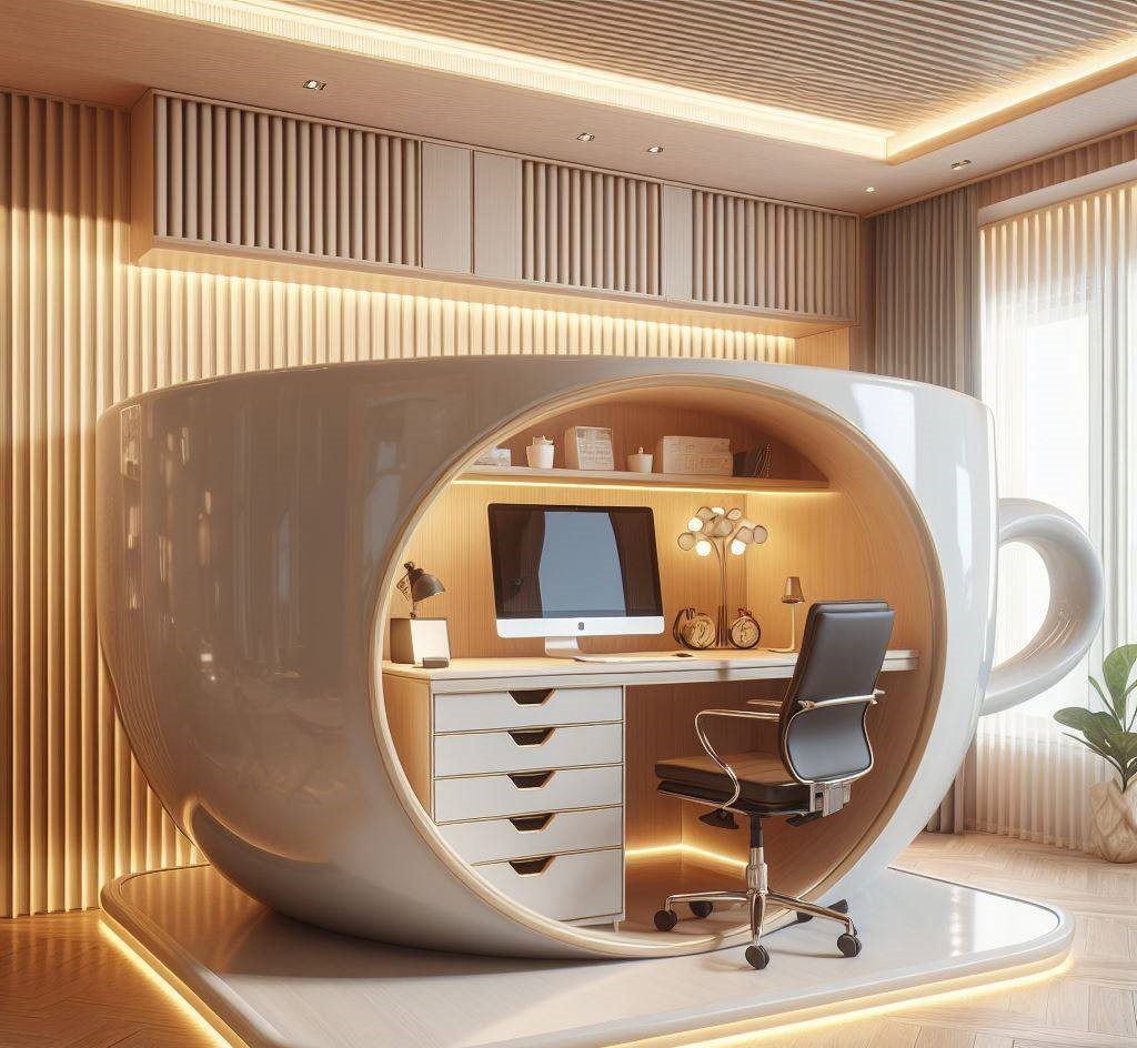 Whimsical Workspaces: The Enchanting World of TeaCup Shaped Desks