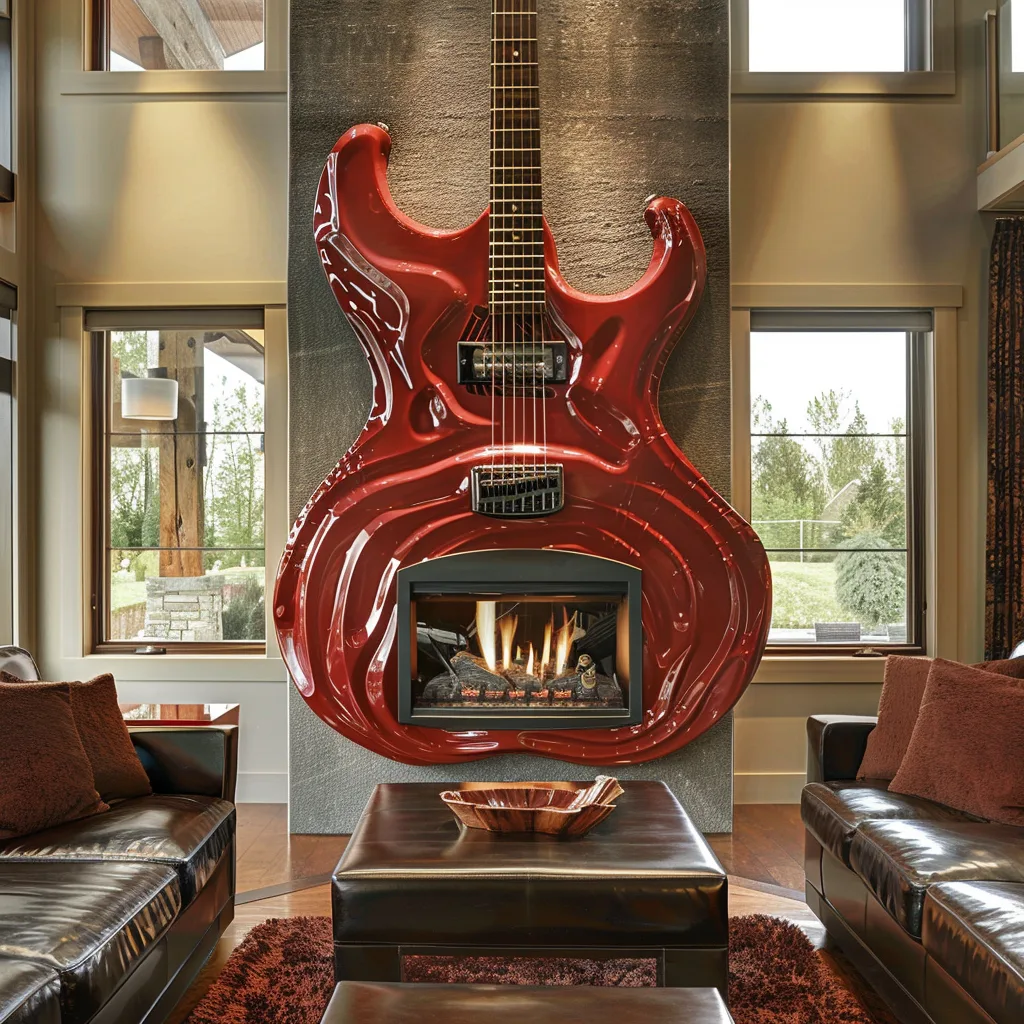 Guitar Fireplaces