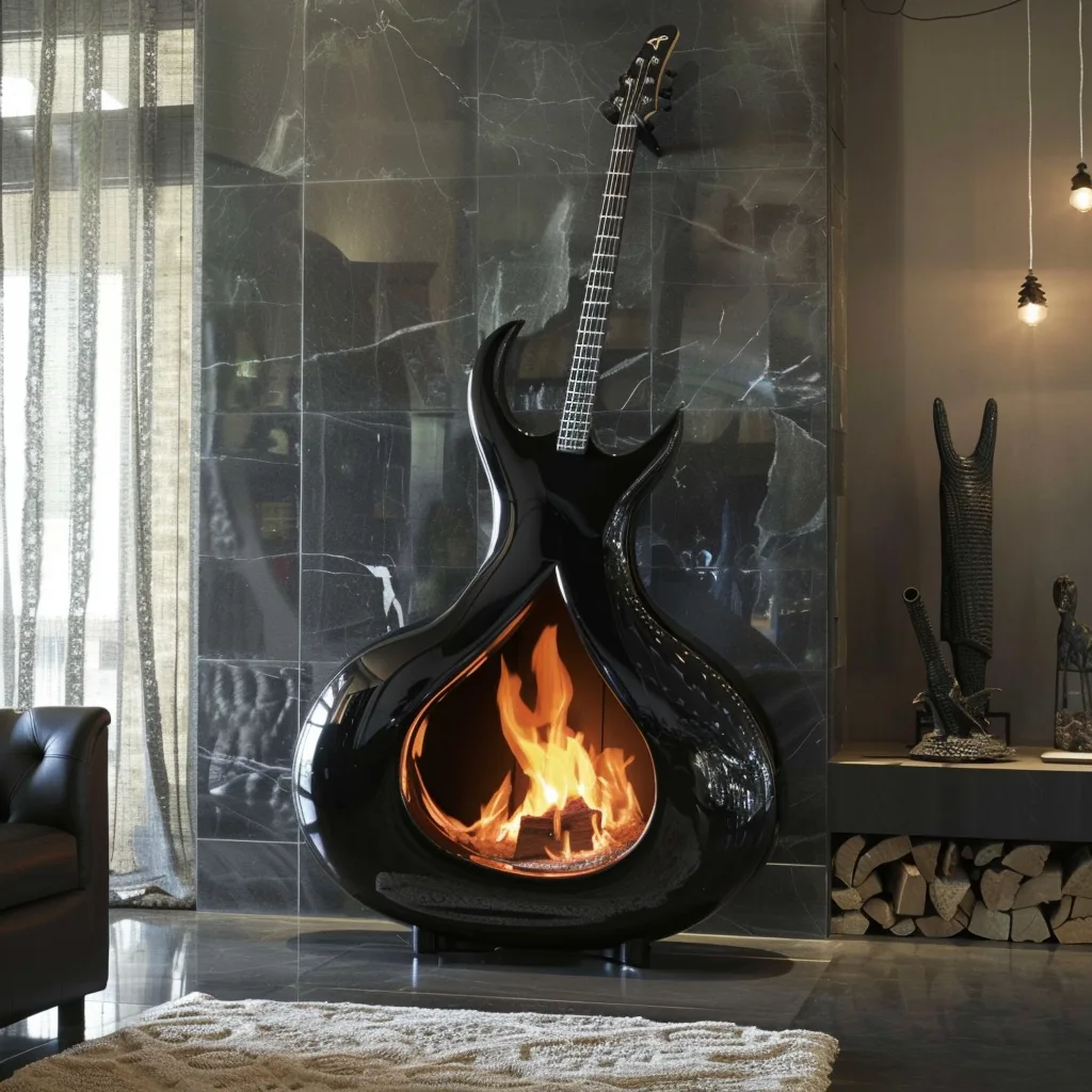 Guitar Fireplaces