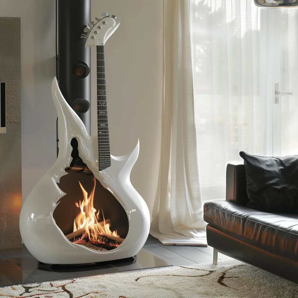 Guitar Fireplaces