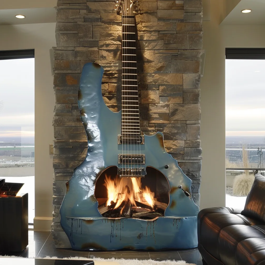 Guitar Fireplaces