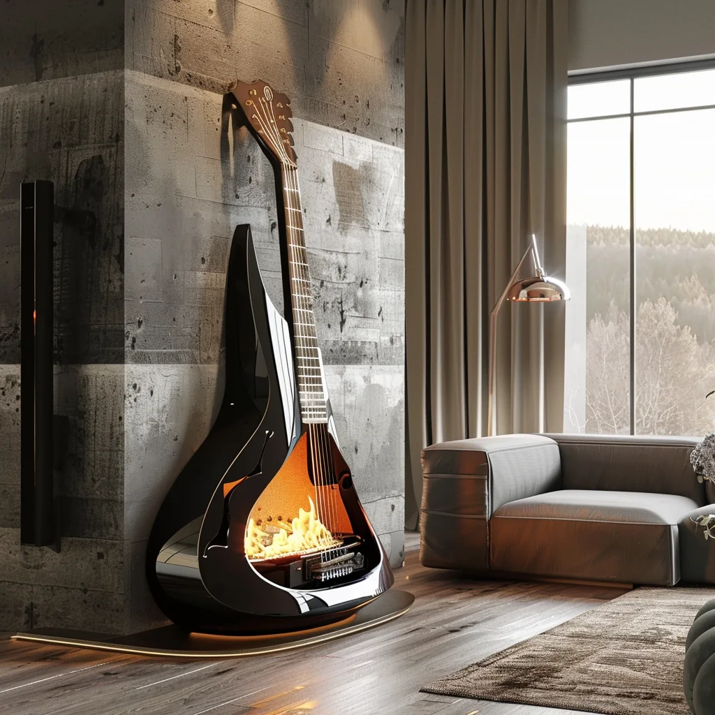 Guitar Fireplaces