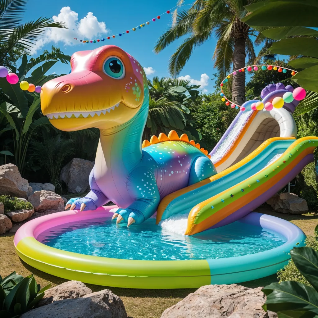 Inflatable Dinosaur Swimming Pool: Splash into Prehistoric Fun
