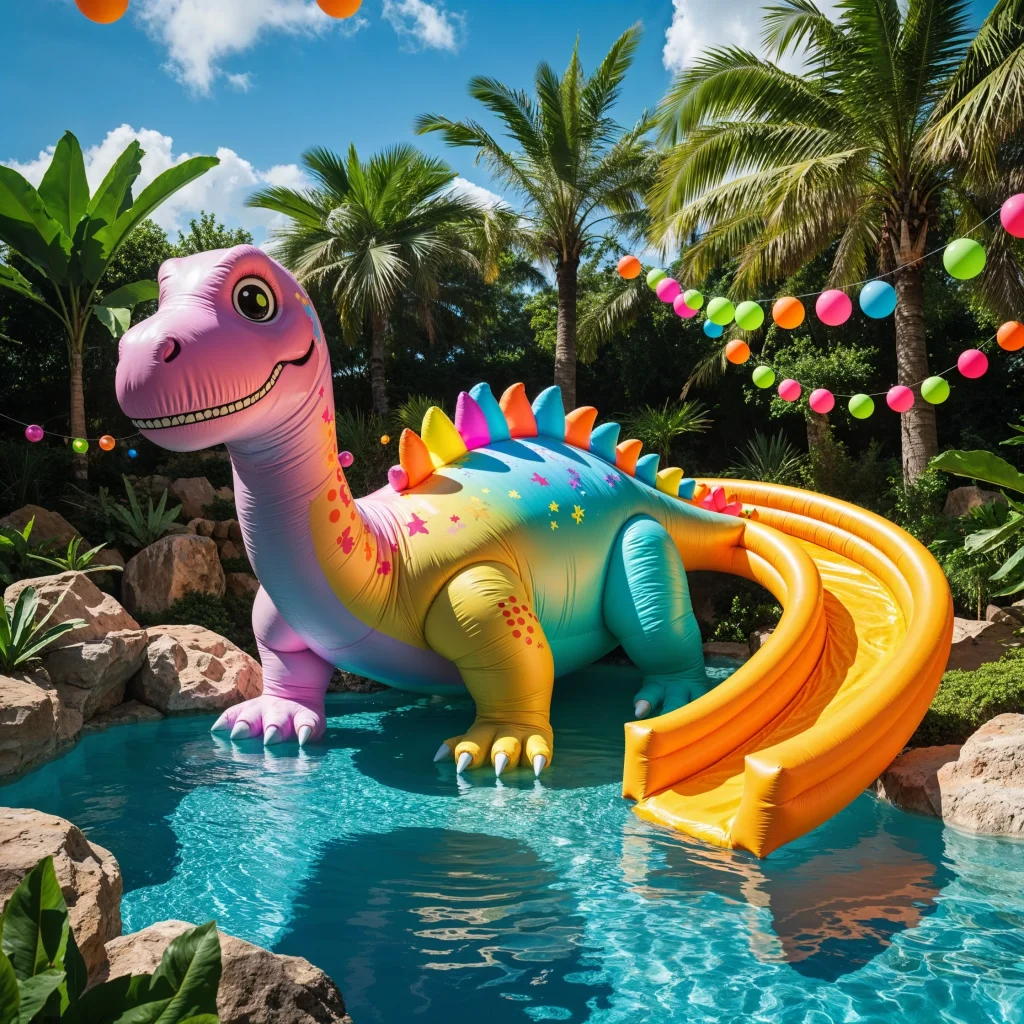 Inflatable Dinosaur Swimming Pool: Splash into Prehistoric Fun