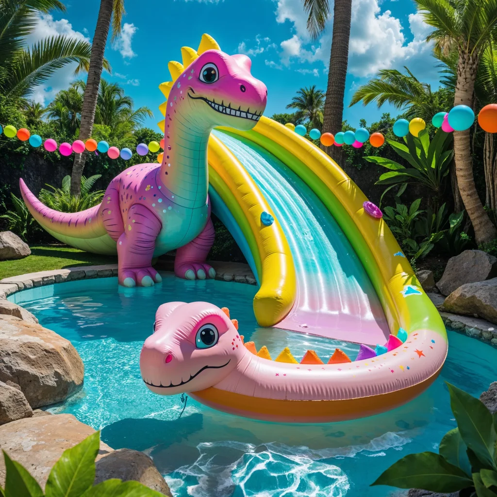 Inflatable Dinosaur Swimming Pool: Splash into Prehistoric Fun