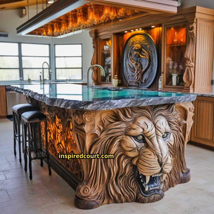 Wooden Animal Kitchen Islands: Nature-Inspired Craftsmanship for Your Home