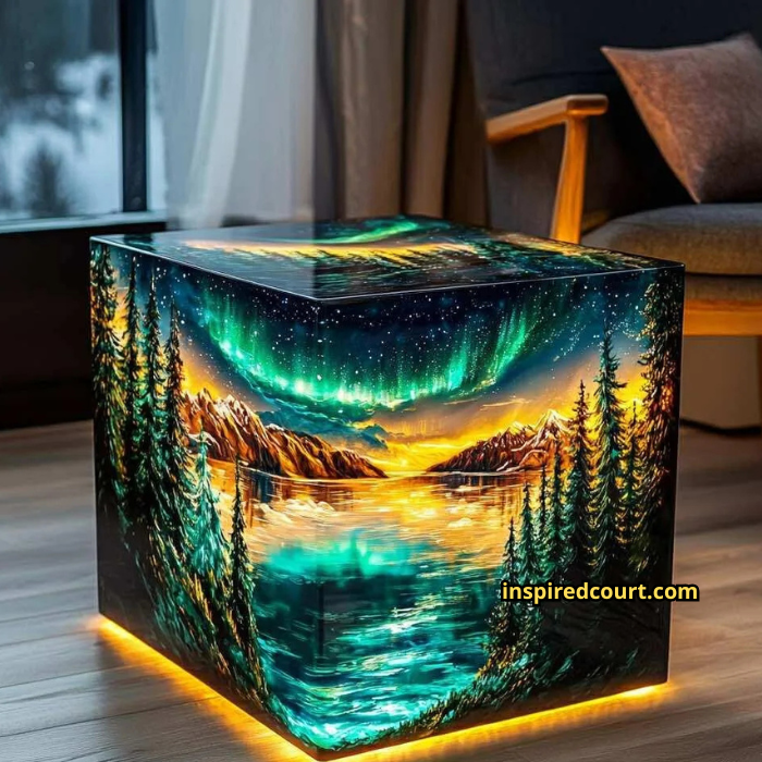 The Northern Lights Side Tables: Illuminating Your Home with Celestial Charm