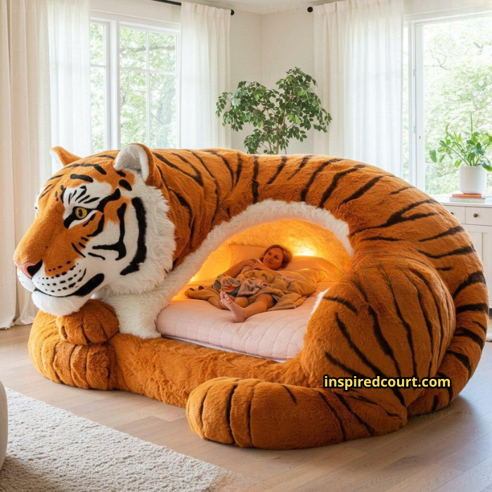 Giant Tiger Shaped Lounger: Roar into Relaxation