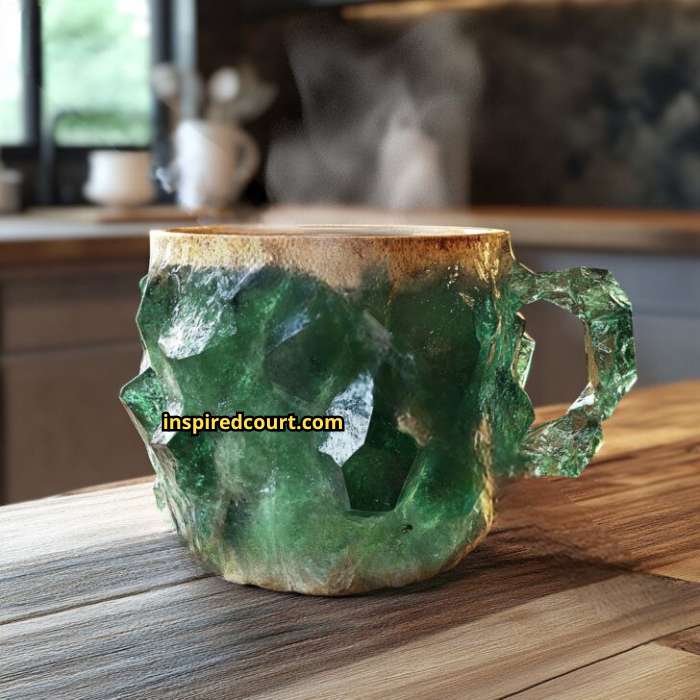 Mineral Crystal Coffee Mugs: Nature’s Elegance in Every Sip