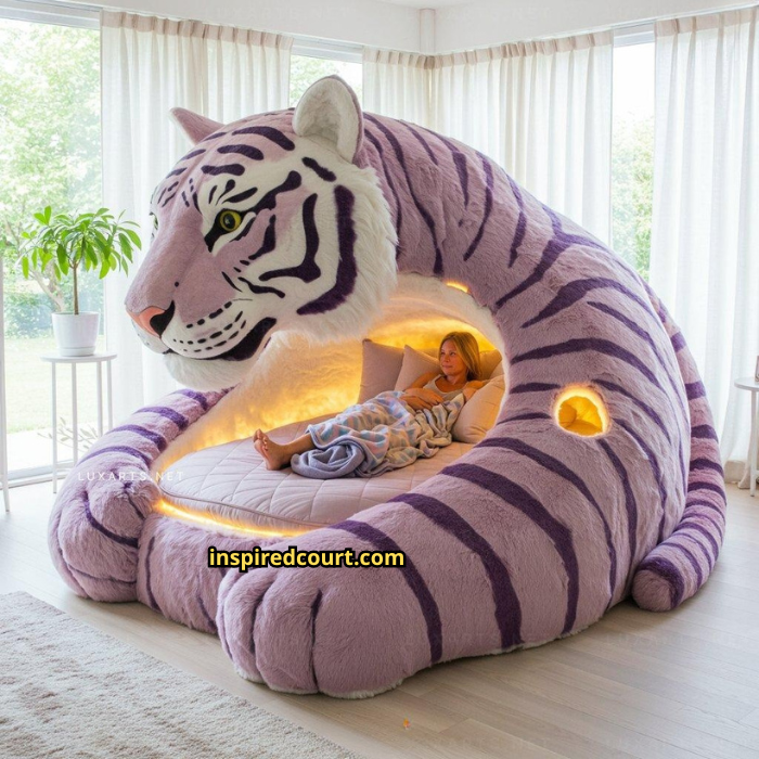 Giant Tiger Shaped Lounger: Roar into Relaxation