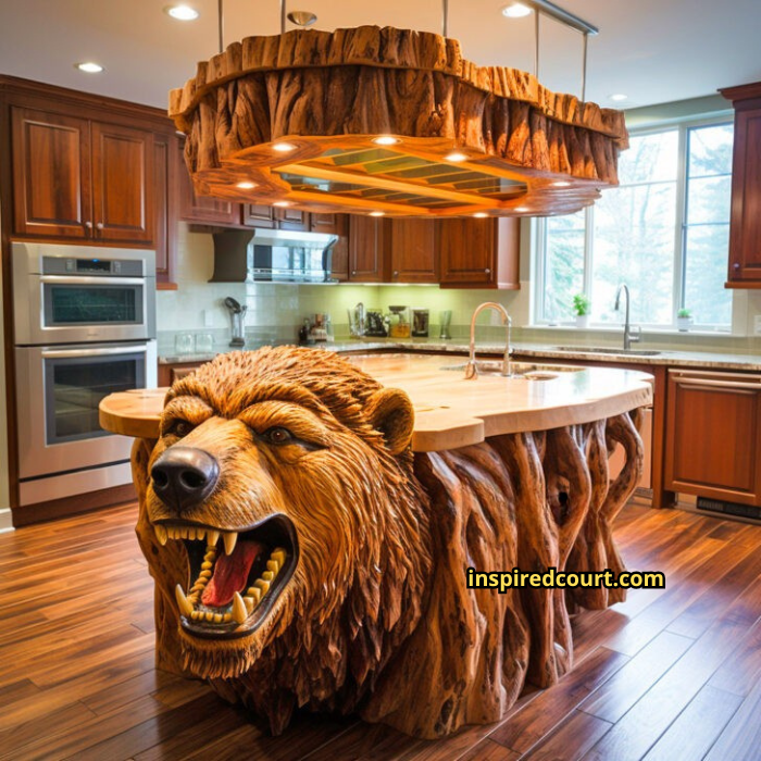 Wooden Animal Kitchen Islands: Nature-Inspired Craftsmanship for Your Home