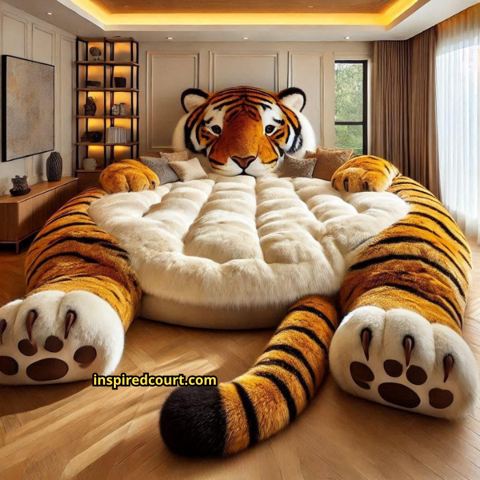 Giant Tiger Shaped Lounger: Roar into Relaxation