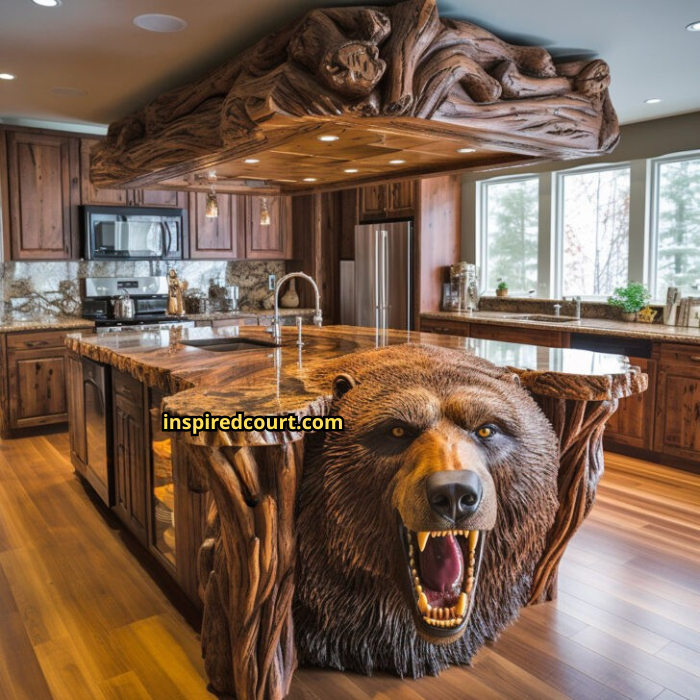 Wooden Animal Kitchen Islands: Nature-Inspired Craftsmanship for Your Home