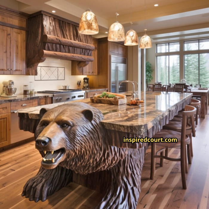 Wooden Animal Kitchen Islands: Nature-Inspired Craftsmanship for Your Home