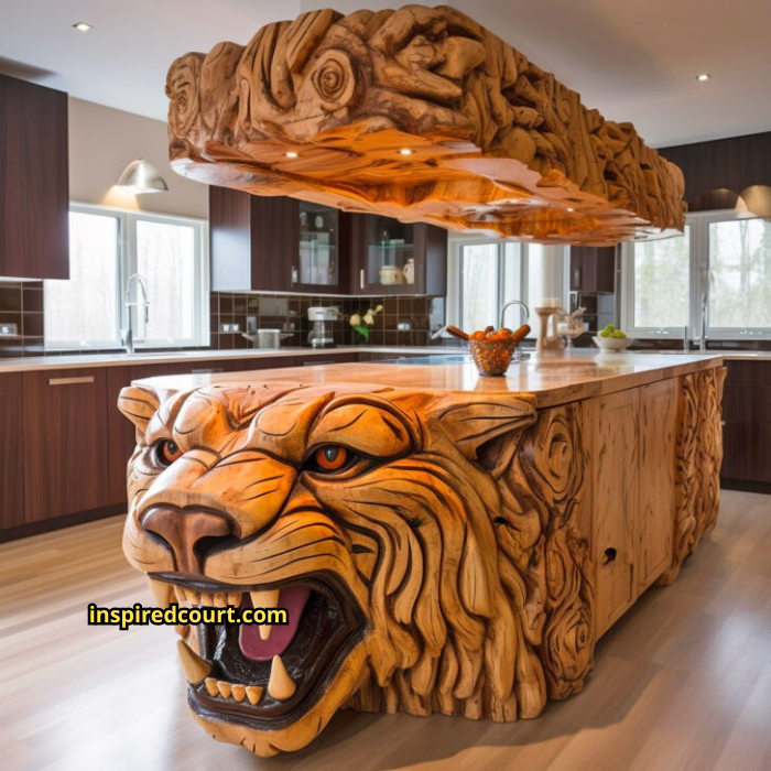 Wooden Animal Kitchen Islands: Nature-Inspired Craftsmanship for Your Home