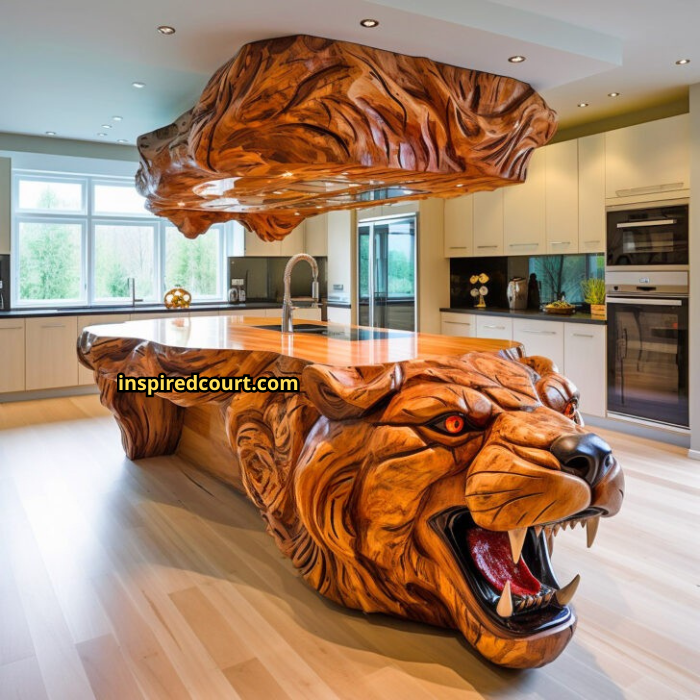 Wooden Animal Kitchen Islands: Nature-Inspired Craftsmanship for Your Home