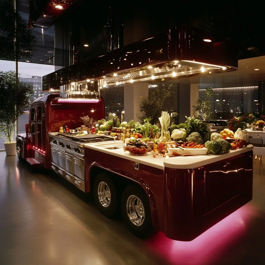 Semi Truck Kitchen Islands: Bold Industrial Style for Your Home