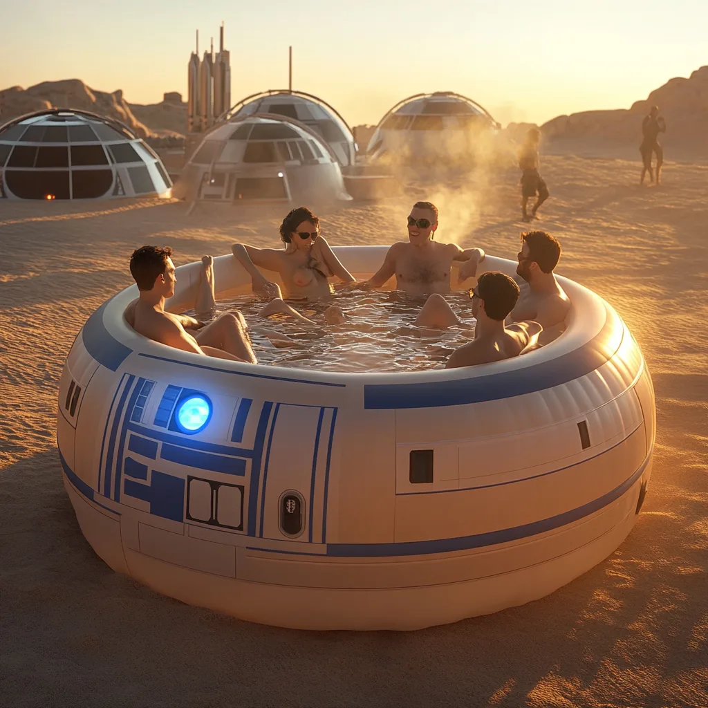 Inflatable Star Wars Hot Tubs: Galactic Relaxation Meets Sci-Fi Style