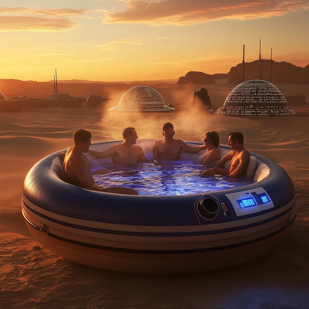 Inflatable Star Wars Hot Tubs: Galactic Relaxation Meets Sci-Fi Style