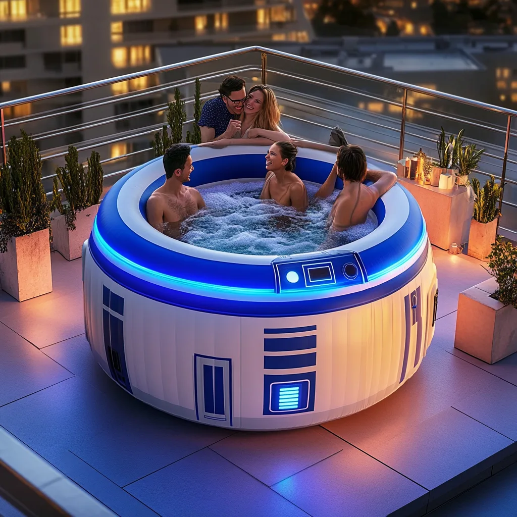 Inflatable Star Wars Hot Tubs: Galactic Relaxation Meets Sci-Fi Style