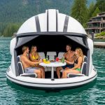 Inflatable Sci-Fi Spaceship Party Float: Blast Off with Galactic Fun and Futuristic Design for Unforgettable Pool Parties